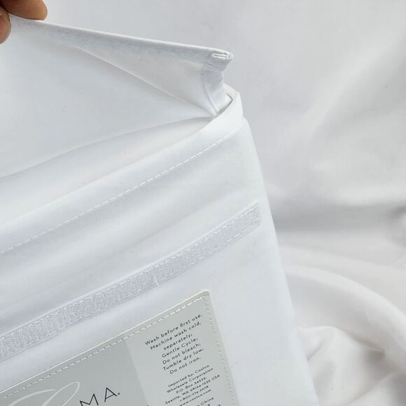 🩵NWT Charisma White Microfiber Full 4 Piece Sheet Set - Picture 8 of 9